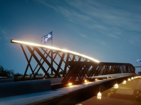 Nový most počítá i s plamennými chrliči - vizualizace Roman Koucký